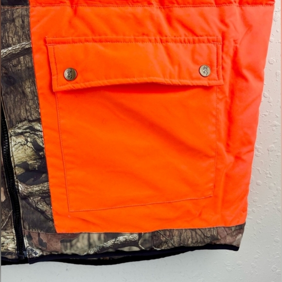 Browning Insulated Camo Orange reversible Vest - Picture 7 of 9